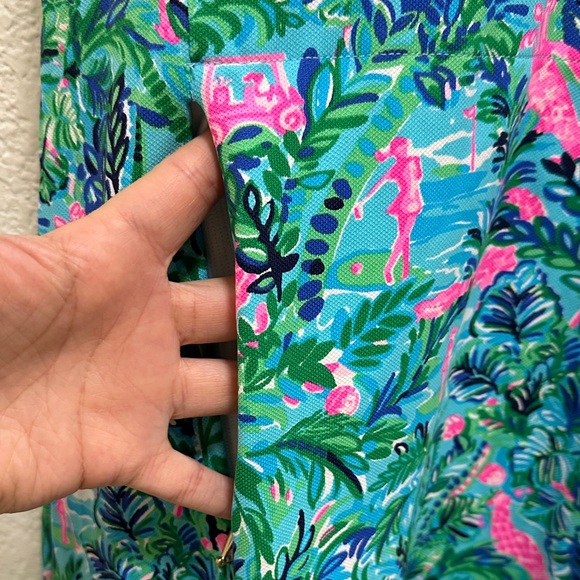 Lilly Pulitzer Green and Pink Tropical Dress - Picture 10 of 10
